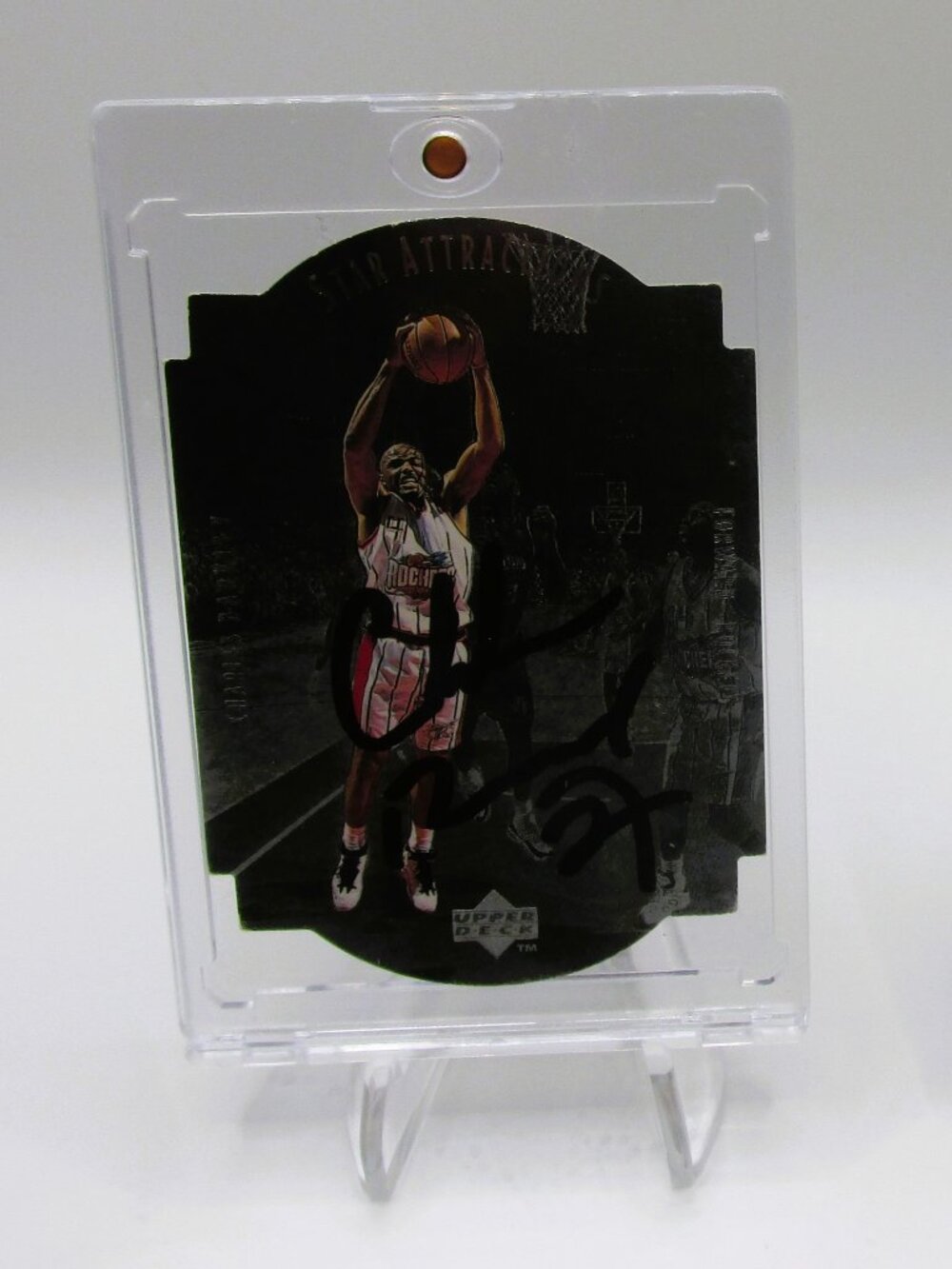 Charles Barkley Signed Card With COA (3202484) (Rockets)